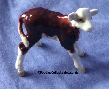 Beswick Cattle Hereford Calf 1406B quality figurine